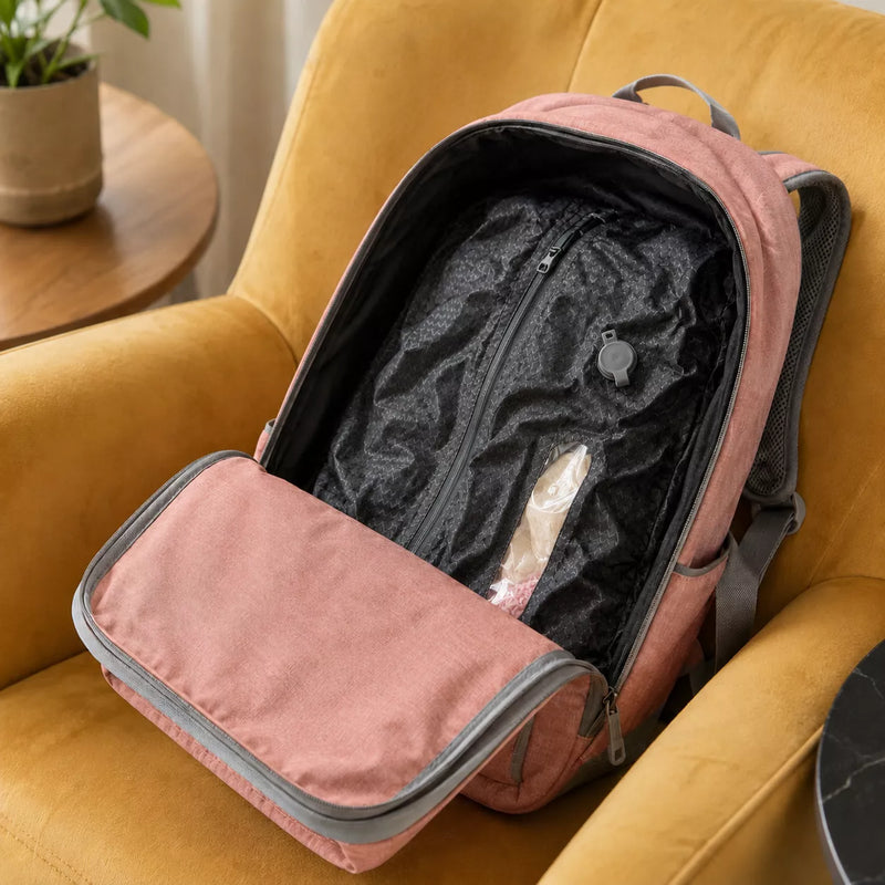 WellMall vacuum bag flat inside carry-on
