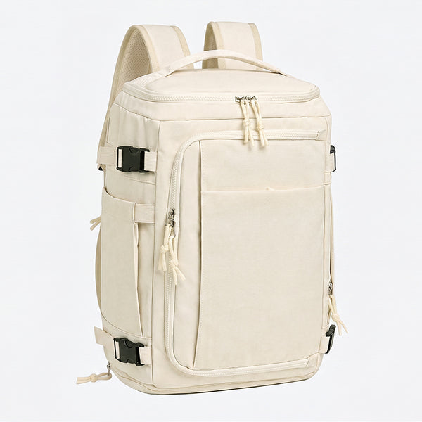 Expandable Travel Backpack 38L — Laptop, Anti-Theft Carry-On