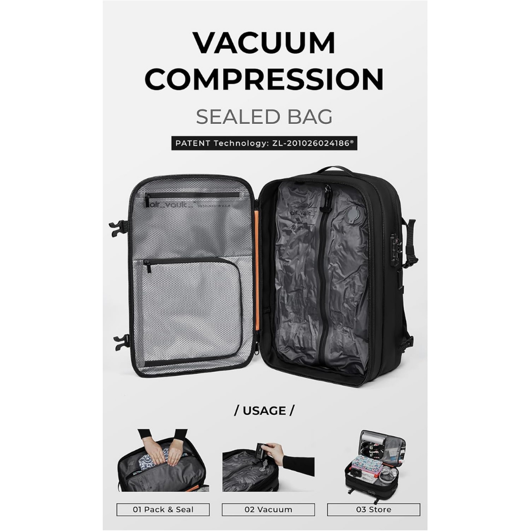 60L Vacuum Backpack for Travel