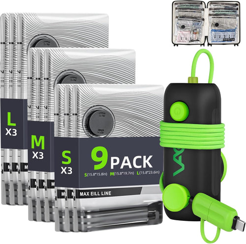 Vacuum Bags for Travel - USB Electric Pump