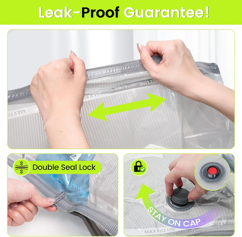 17 Pack Travel Vacuum Bags with USB Pump-Portable