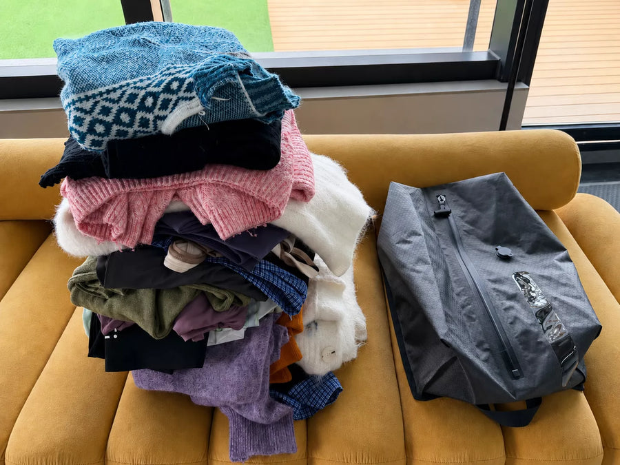 Contents of one WellMall vacuum bag laid out flat